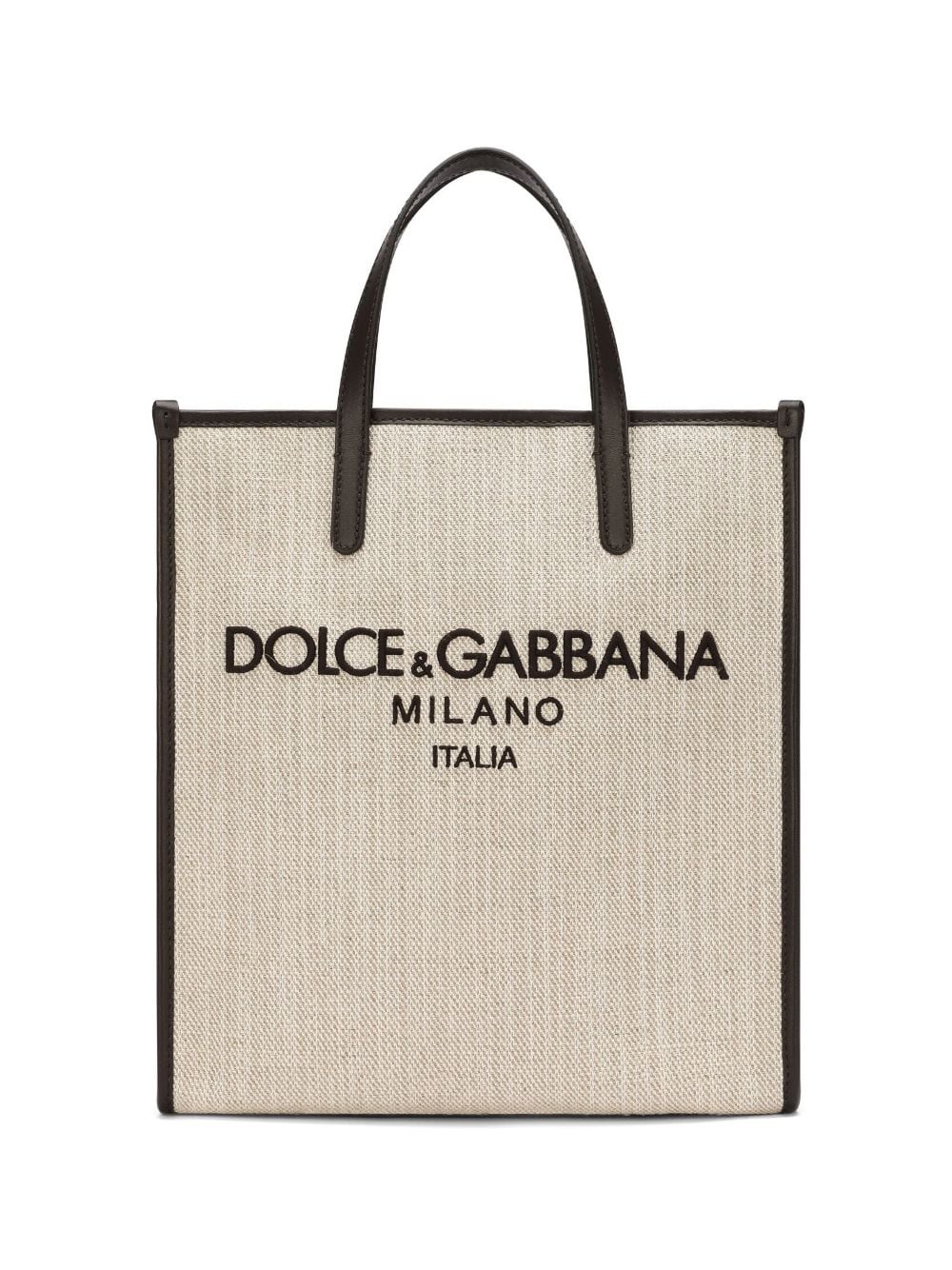 Dolce & Gabbana DOLCE & GABBANA- Logo Cotton Tote Bag