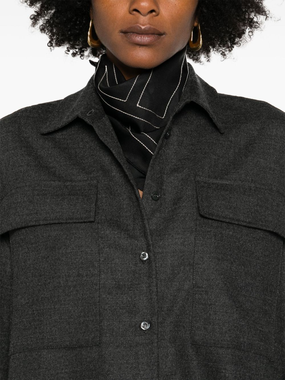 Semicouture SEMICOUTURE- Jacqueline Wool Shirt