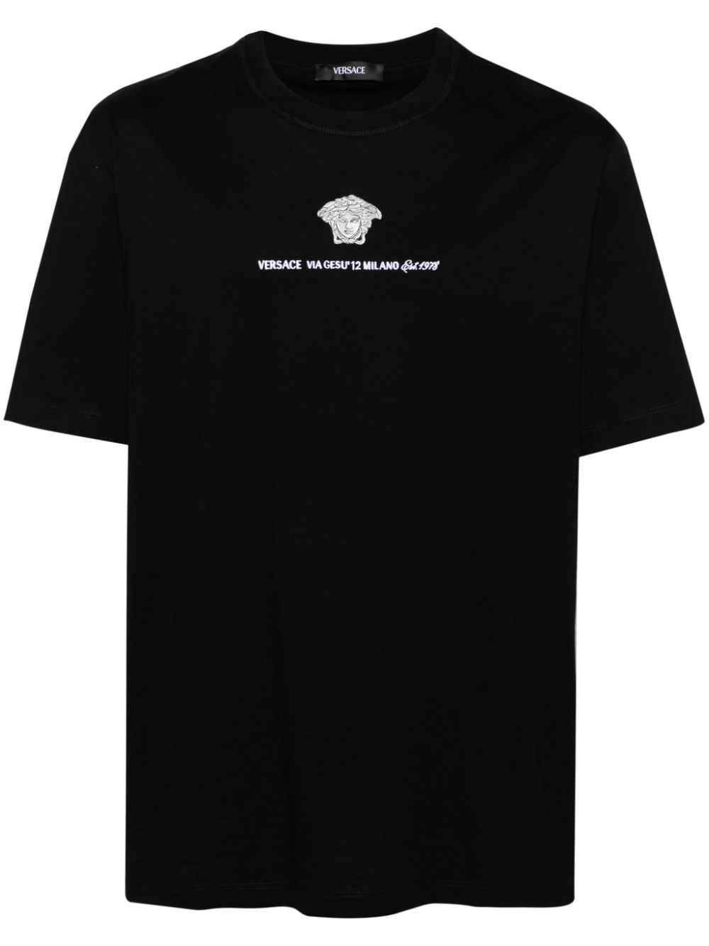 Versace VERSACE- Cotton T-shirt With Logo