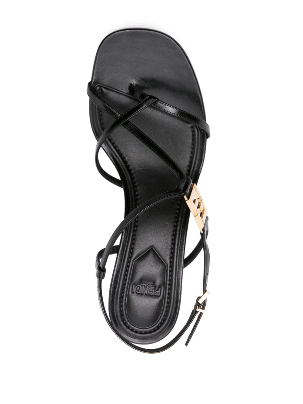 FENDI FENDI- Fendi Ffold Leather Sandals