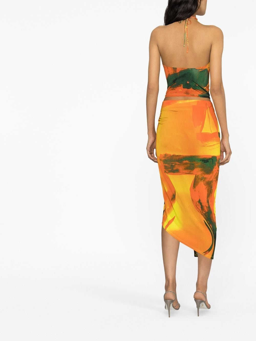 Louisa Ballou LOUISA BALLOU- Long Printed Draped Skirt