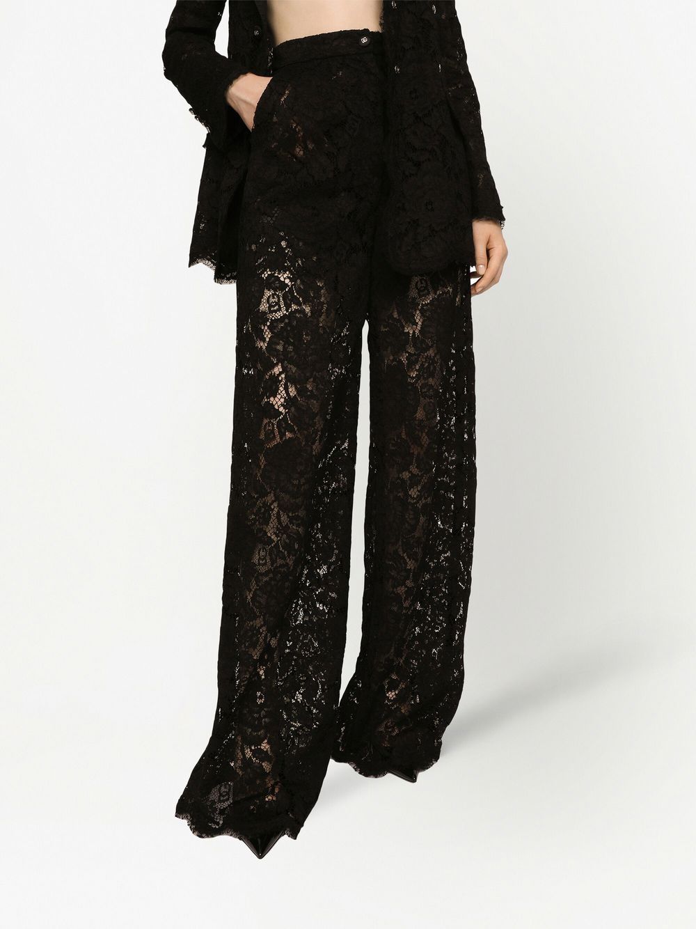 Dolce & Gabbana DOLCE & GABBANA- Lace Flare Leg Trousers