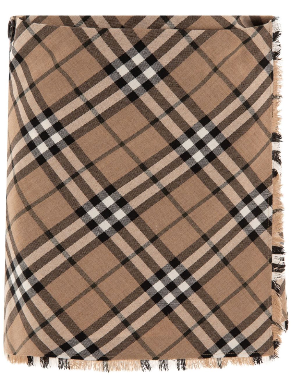 Burberry BURBERRY- Wool Blend Checked Skirt