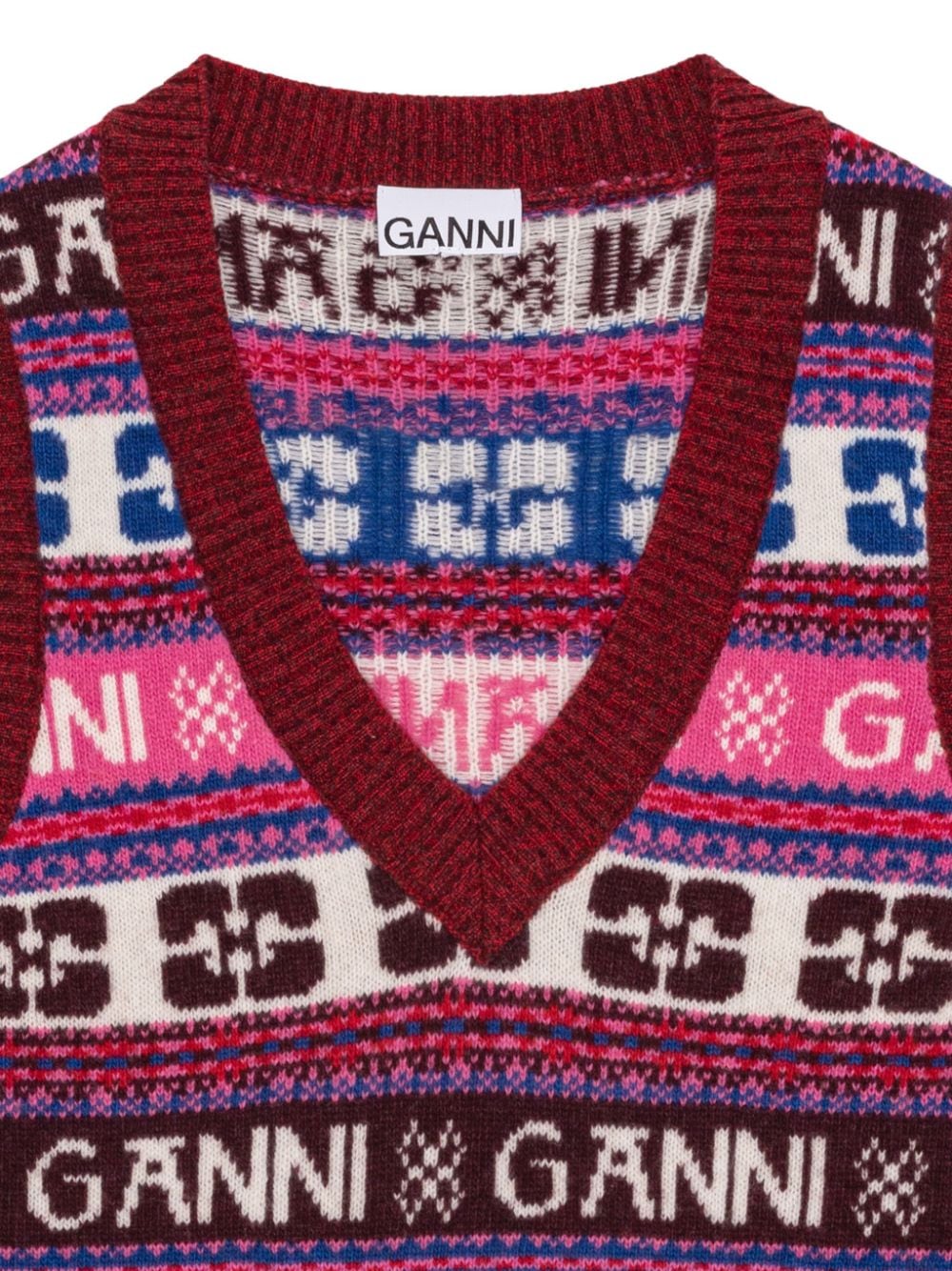 Ganni GANNI- Logo Wool Vest