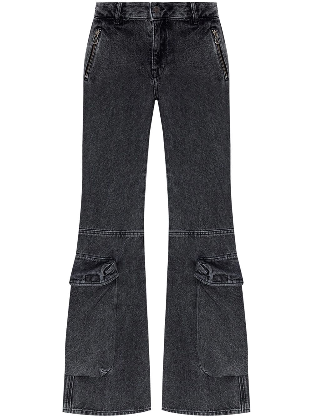 Diesel DIESEL- Flared Denim Cotton Jeans