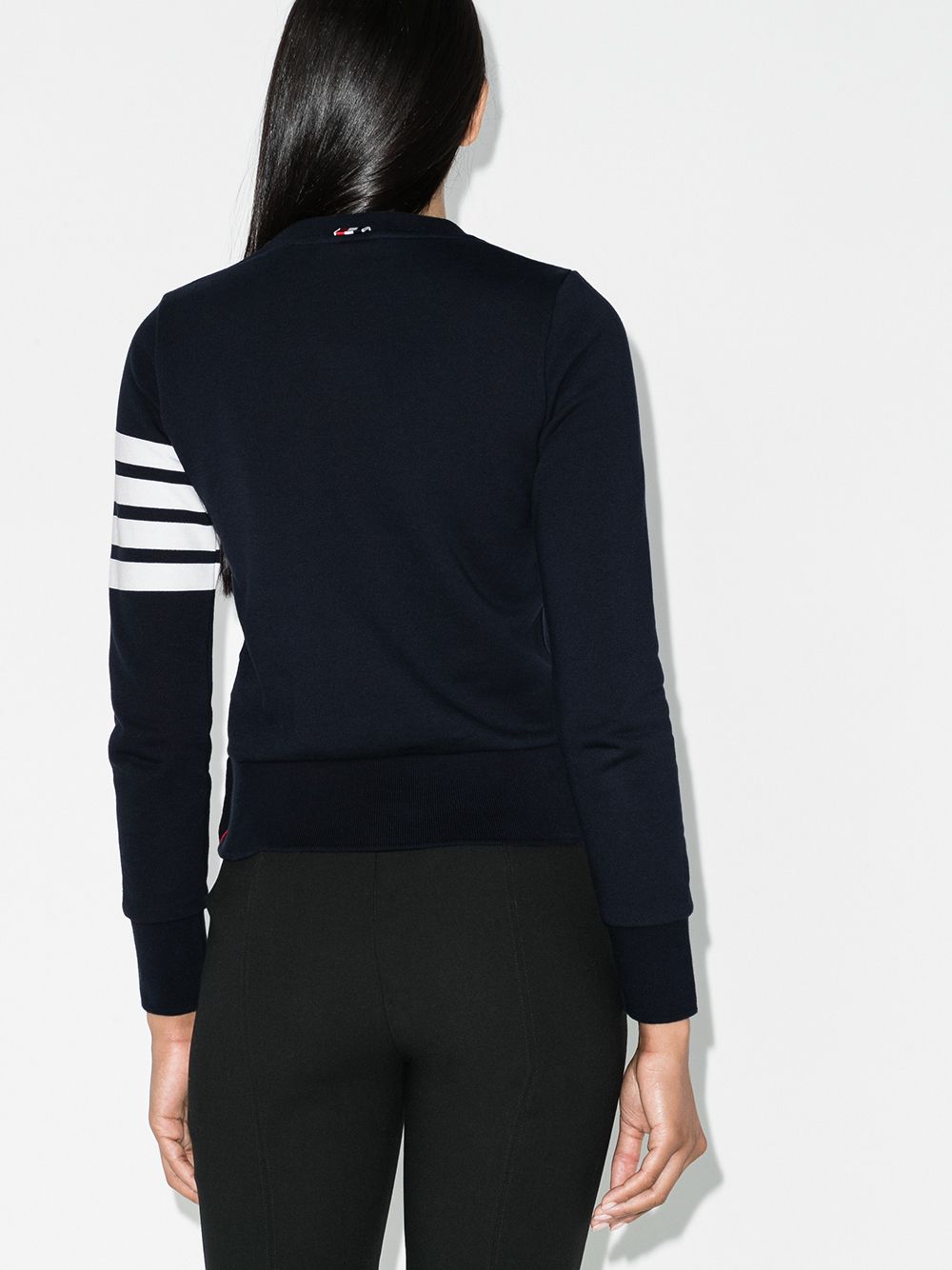 Thom Browne THOM BROWNE- 4-bar Cotton Crewneck Sweatshirt