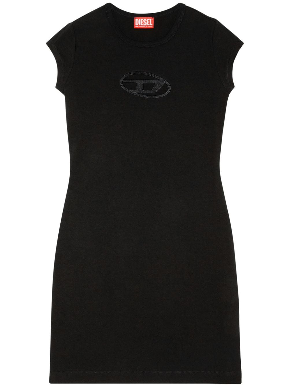 Diesel DIESEL- Cotton Logo Mini Dress