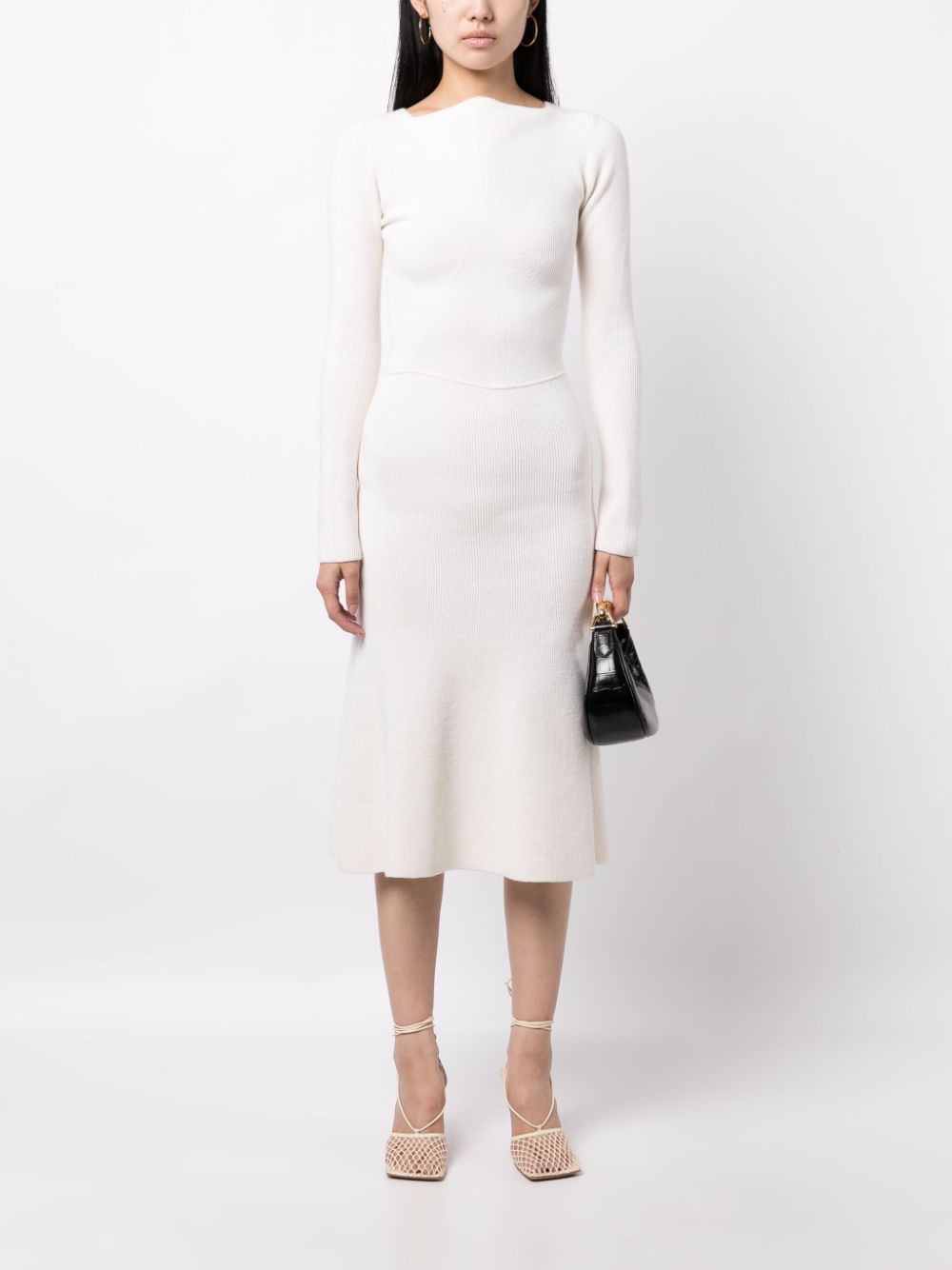 Victoria Beckham VICTORIA BECKHAM- Wool Blend Midi Dress