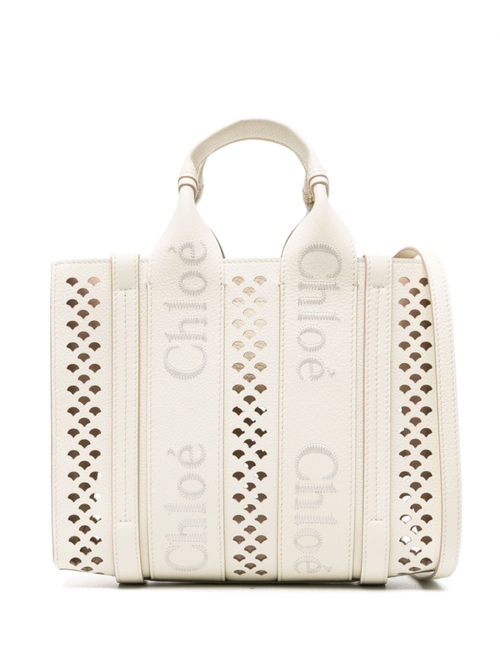 Chloé CHLOÉ- Woody Leather Small Tote