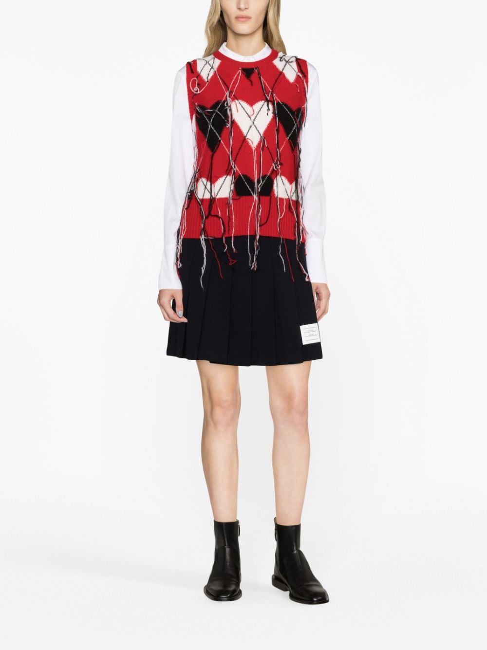 Thom Browne THOM BROWNE- Pleatet Mini Skirt