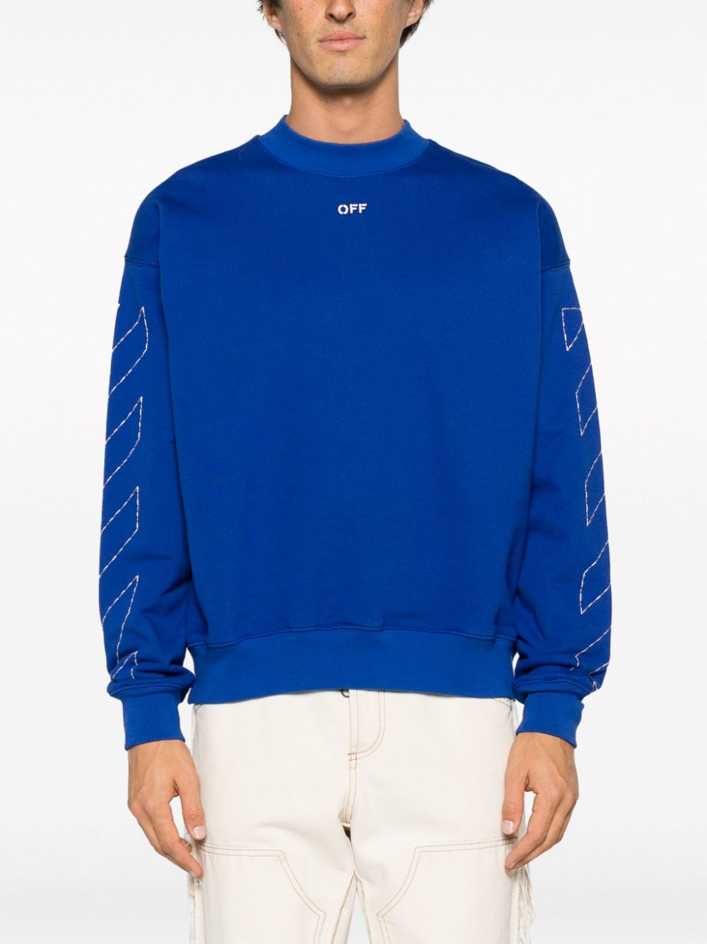 OFF-WHITE OFF-WHITE- Logo Cotton Sweatshirt