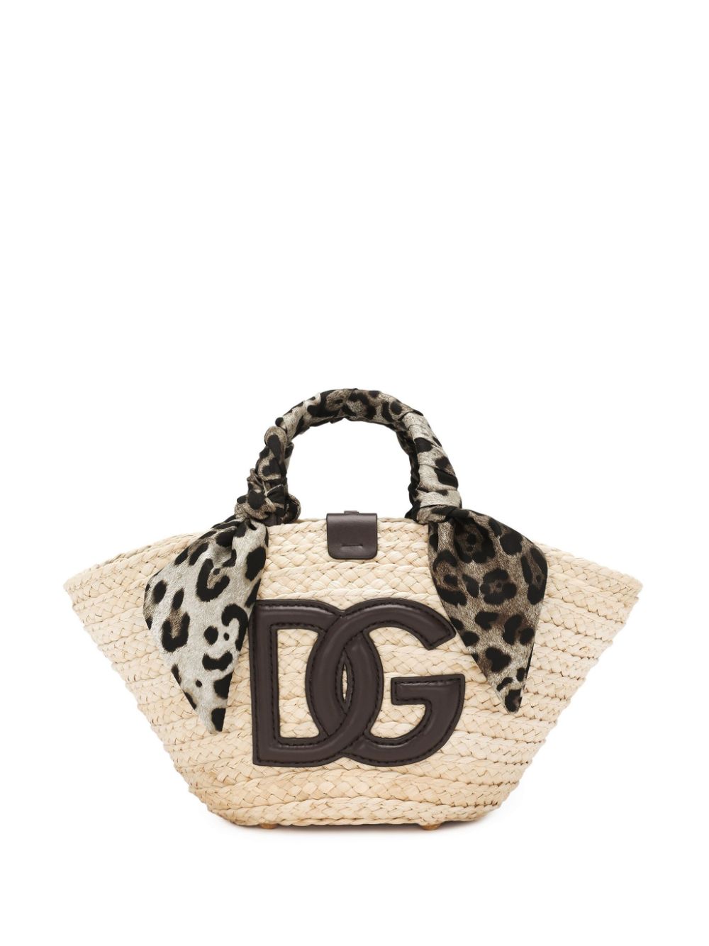 Dolce & Gabbana DOLCE & GABBANA- Kendra Small Rafia Tote Bag