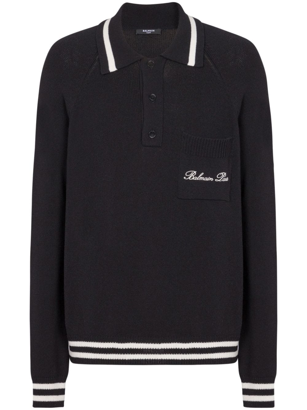 Balmain BALMAIN- Wool Polo Shirt With Logo