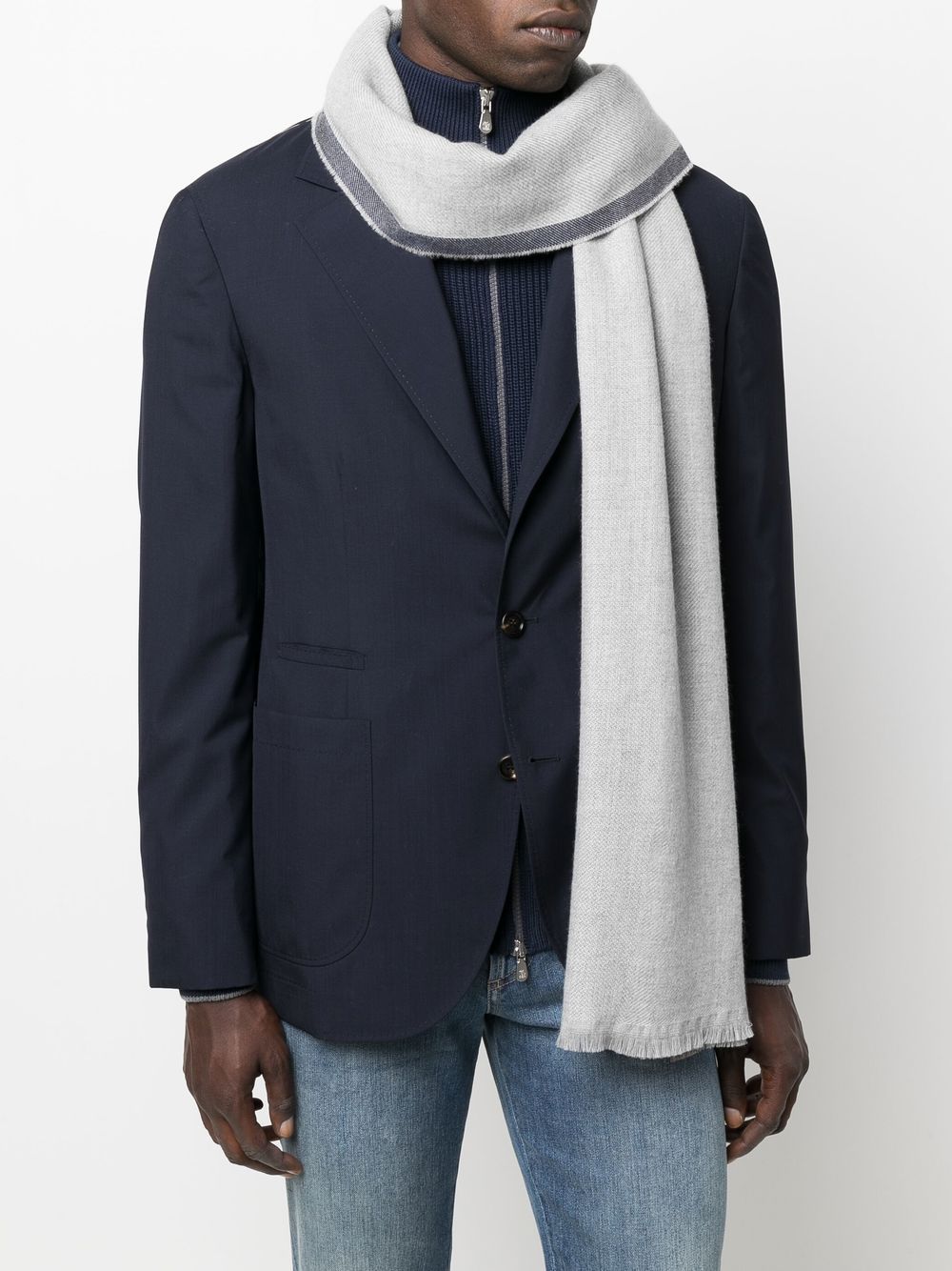 Brunello Cucinelli BRUNELLO CUCINELLI- Wool And Cashmere Blend Scarf