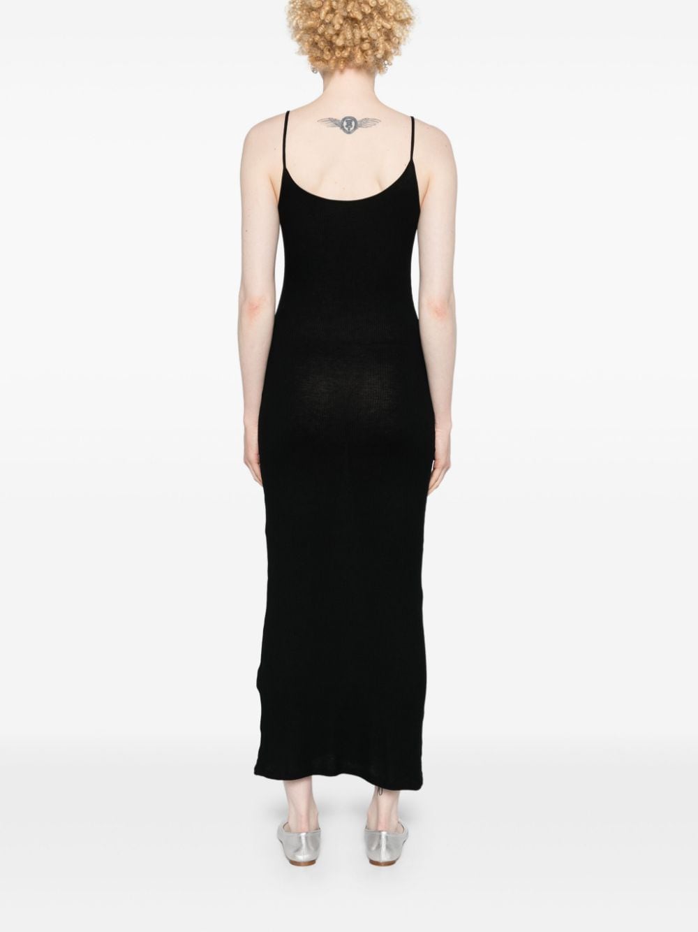 Majestic MAJESTIC- Ribbed Viscose Long Dress