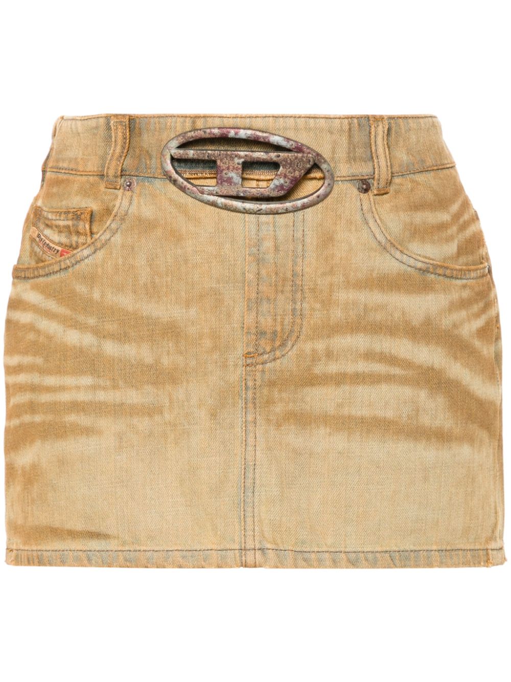 Diesel DIESEL- Cotton Mini Skirt