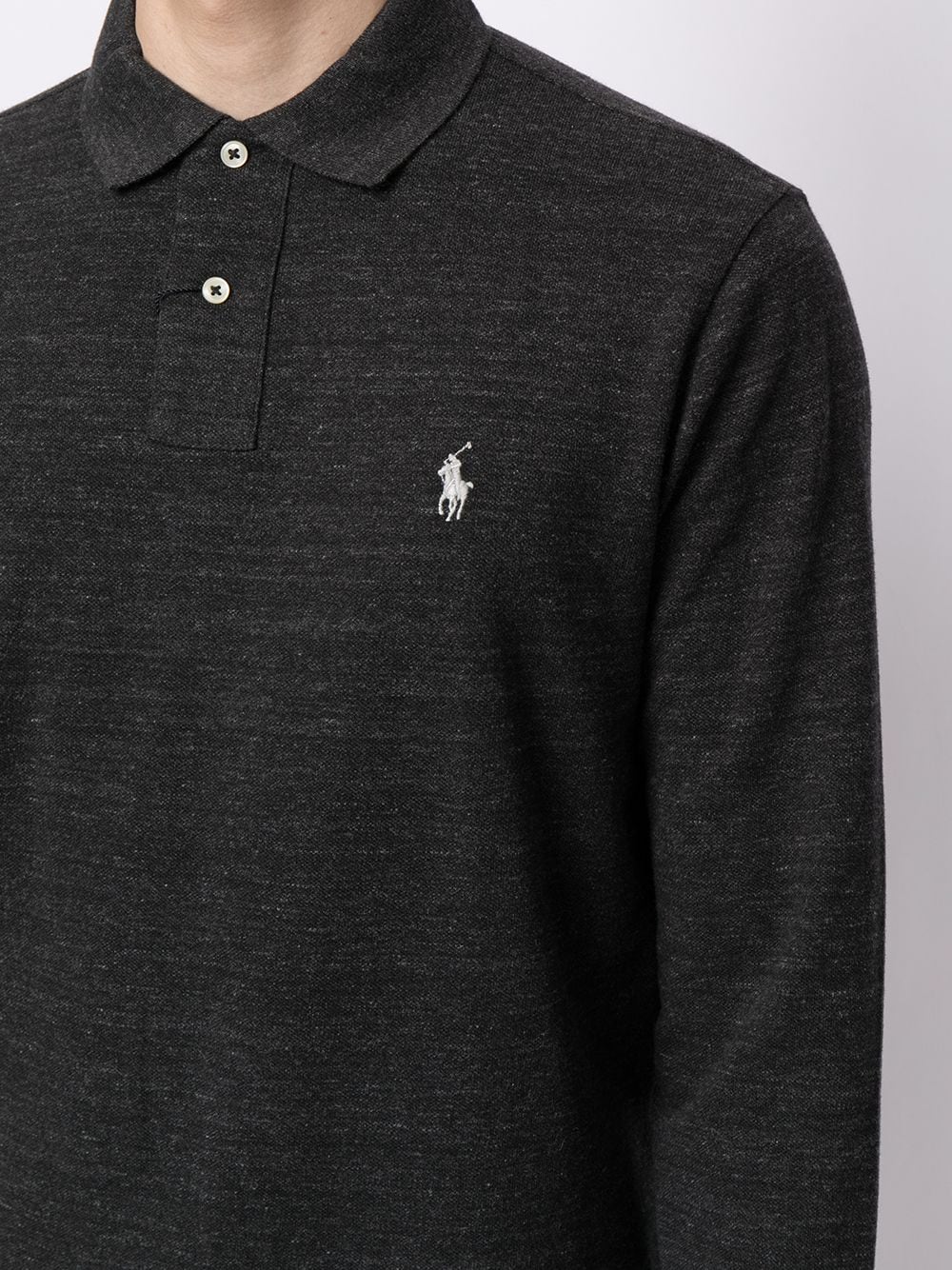 Polo Ralph Lauren POLO RALPH LAUREN- Long-sleeved Logo Polo Shirt