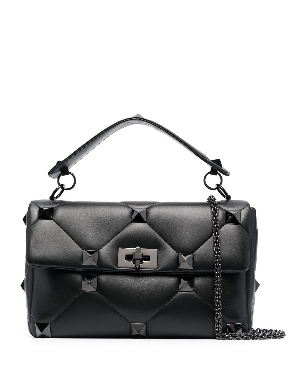 VALENTINO GARAVANI VALENTINO GARAVANI- Roman Stud Maxi Leather Shoulder Bag