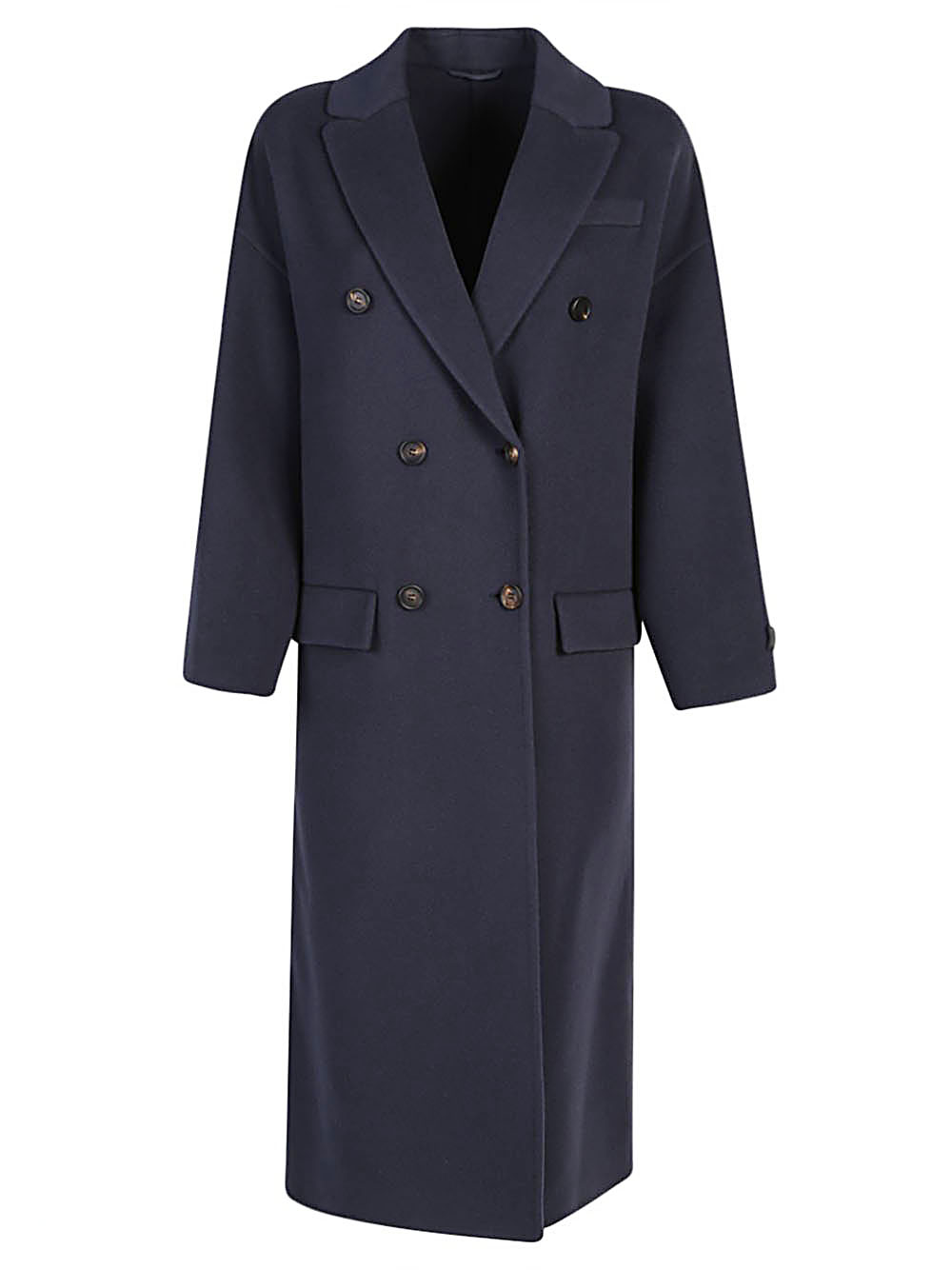 Brunello Cucinelli BRUNELLO CUCINELLI- Double-breasted Cashmere Coat