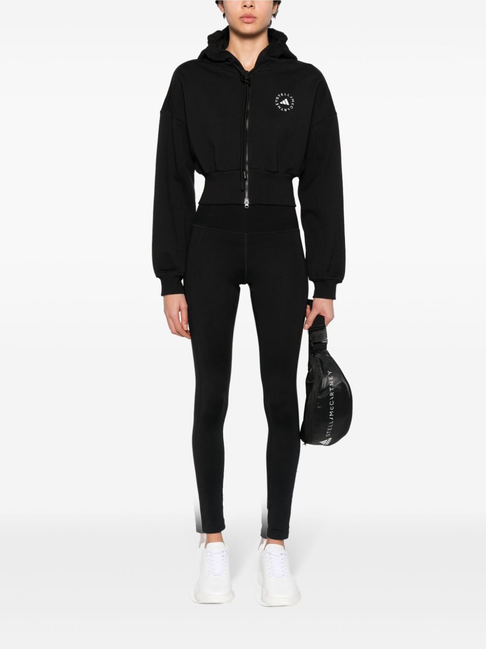 Adidas By Stella Mccartney ADIDAS BY STELLA MCCARTNEY- Logo Cropped Hoodie