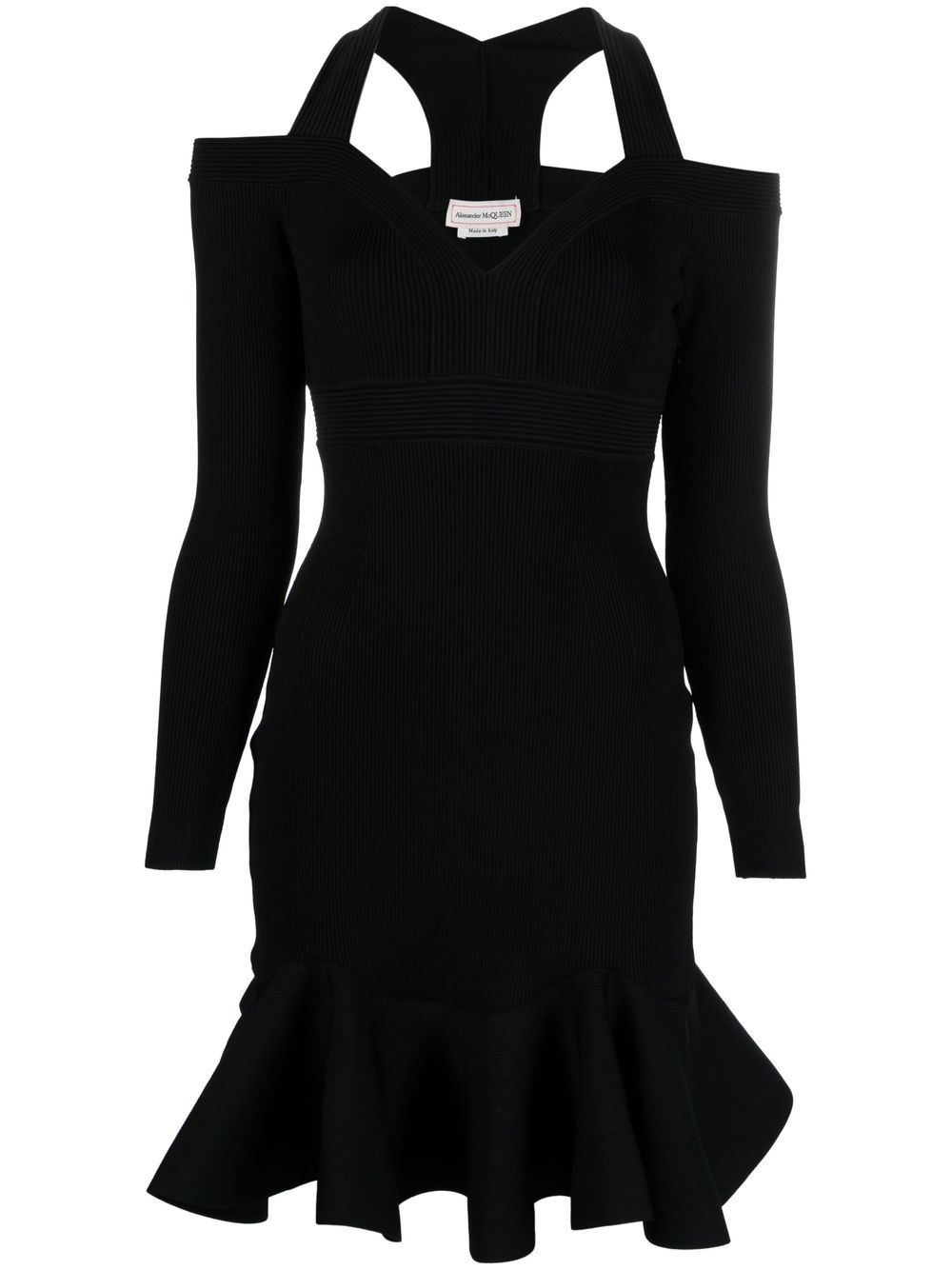 Alexander McQueen ALEXANDER MCQUEEN- Off-shoulder Mini Dress