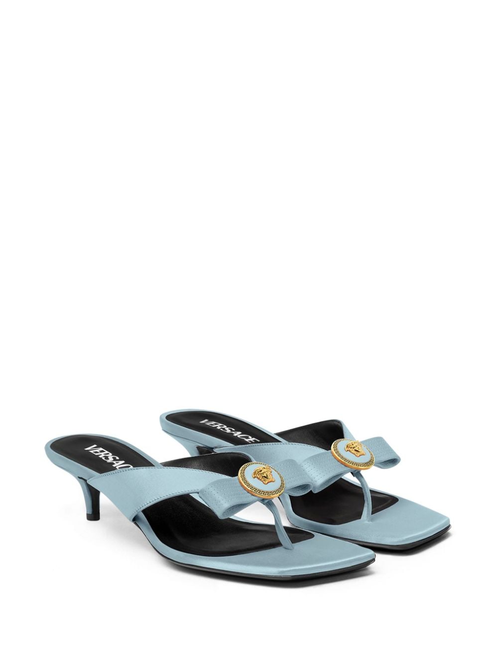 Versace VERSACE- La Medusa Satin Sandals