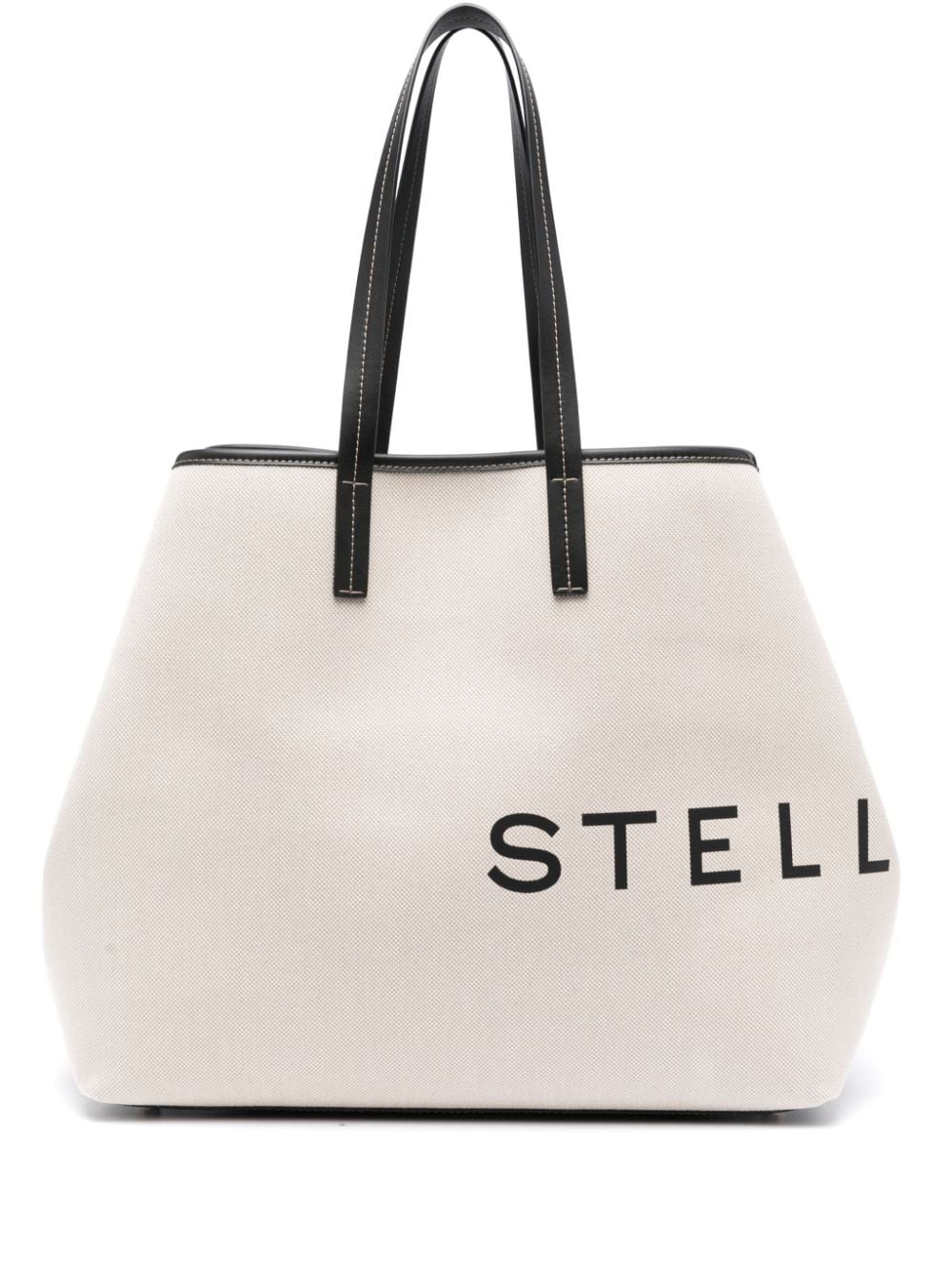 Stella McCartney STELLA MCCARTNEY- Logo Canvas Tote Bag