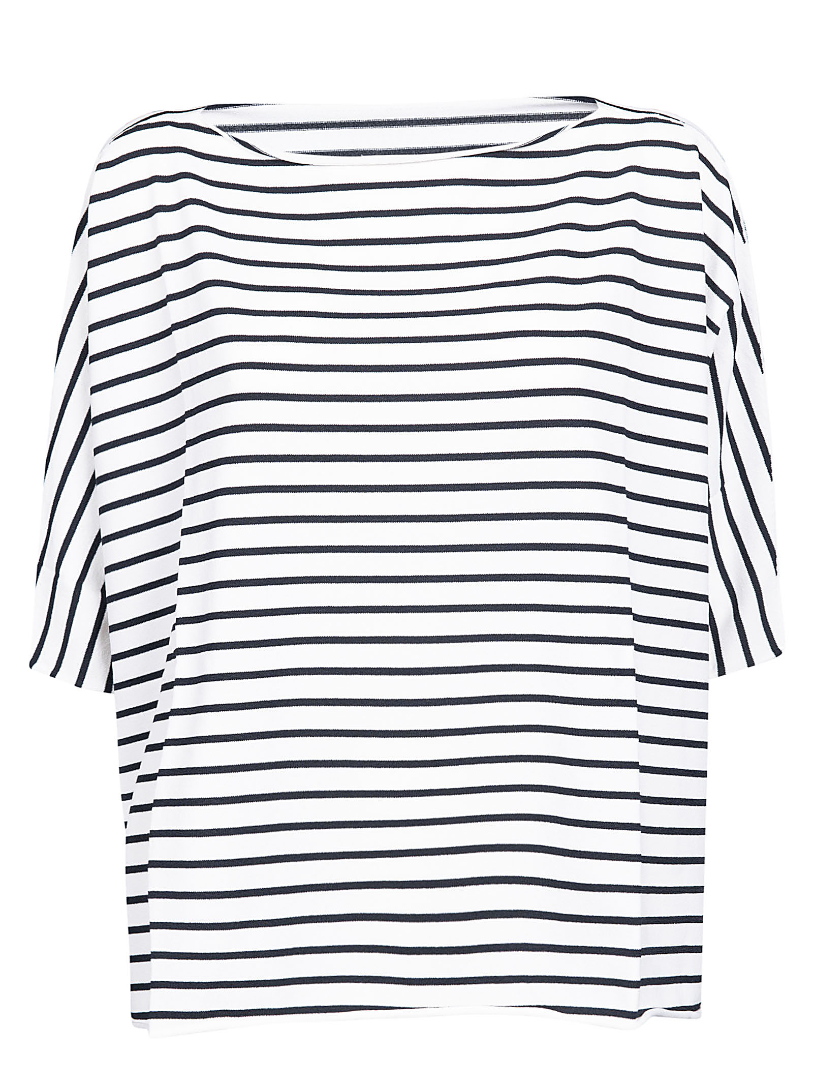 Liviana Conti LIVIANA CONTI- Striped Boat Neck Sweater