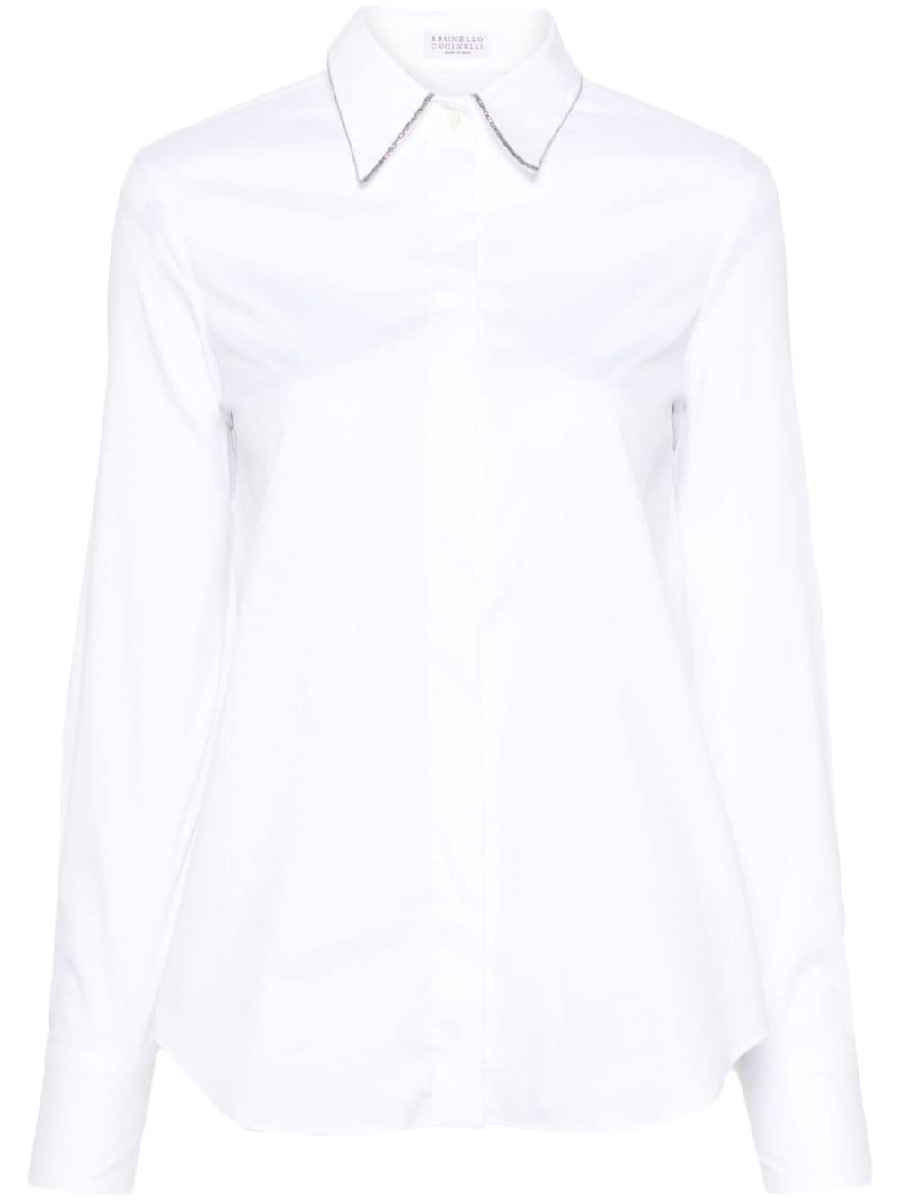 Brunello Cucinelli BRUNELLO CUCINELLI- Cotton Poplin Stretch Shirt