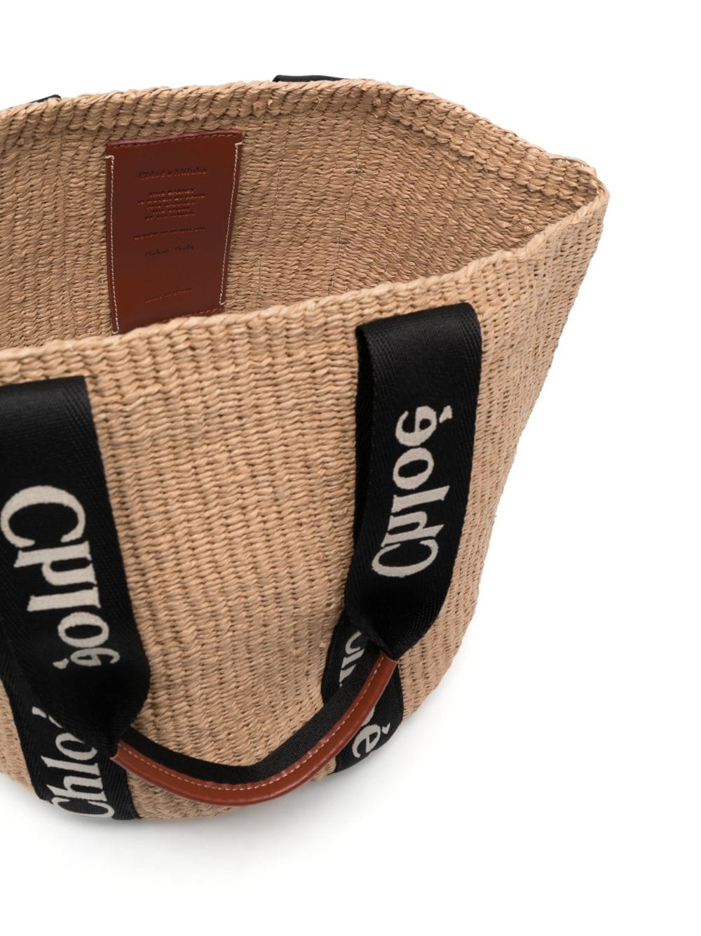 Chloé CHLOÉ- Woody Large Straw Basket Bag