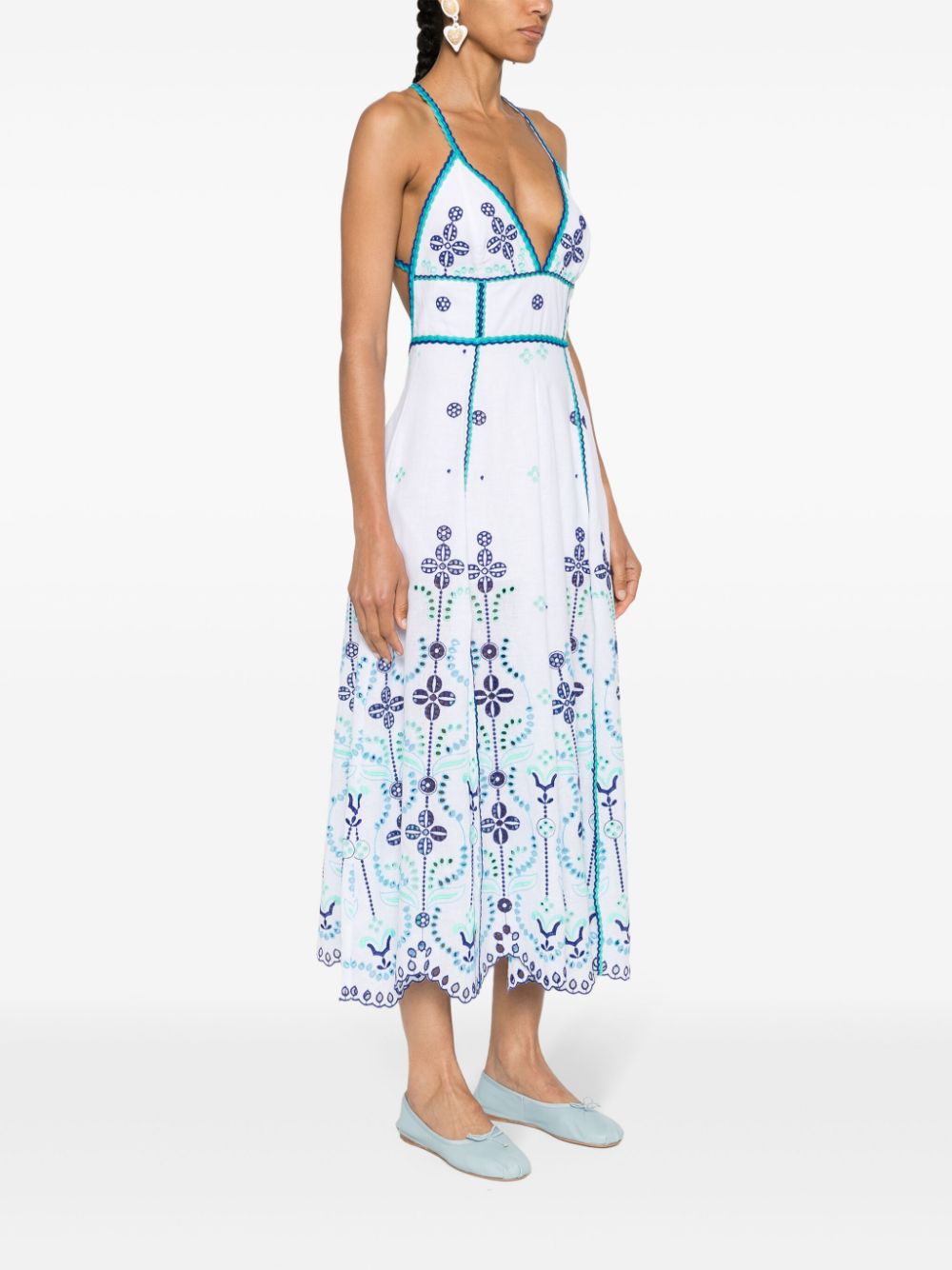 Charo Ruiz CHARO RUIZ- Long Dress With Floral Pattern