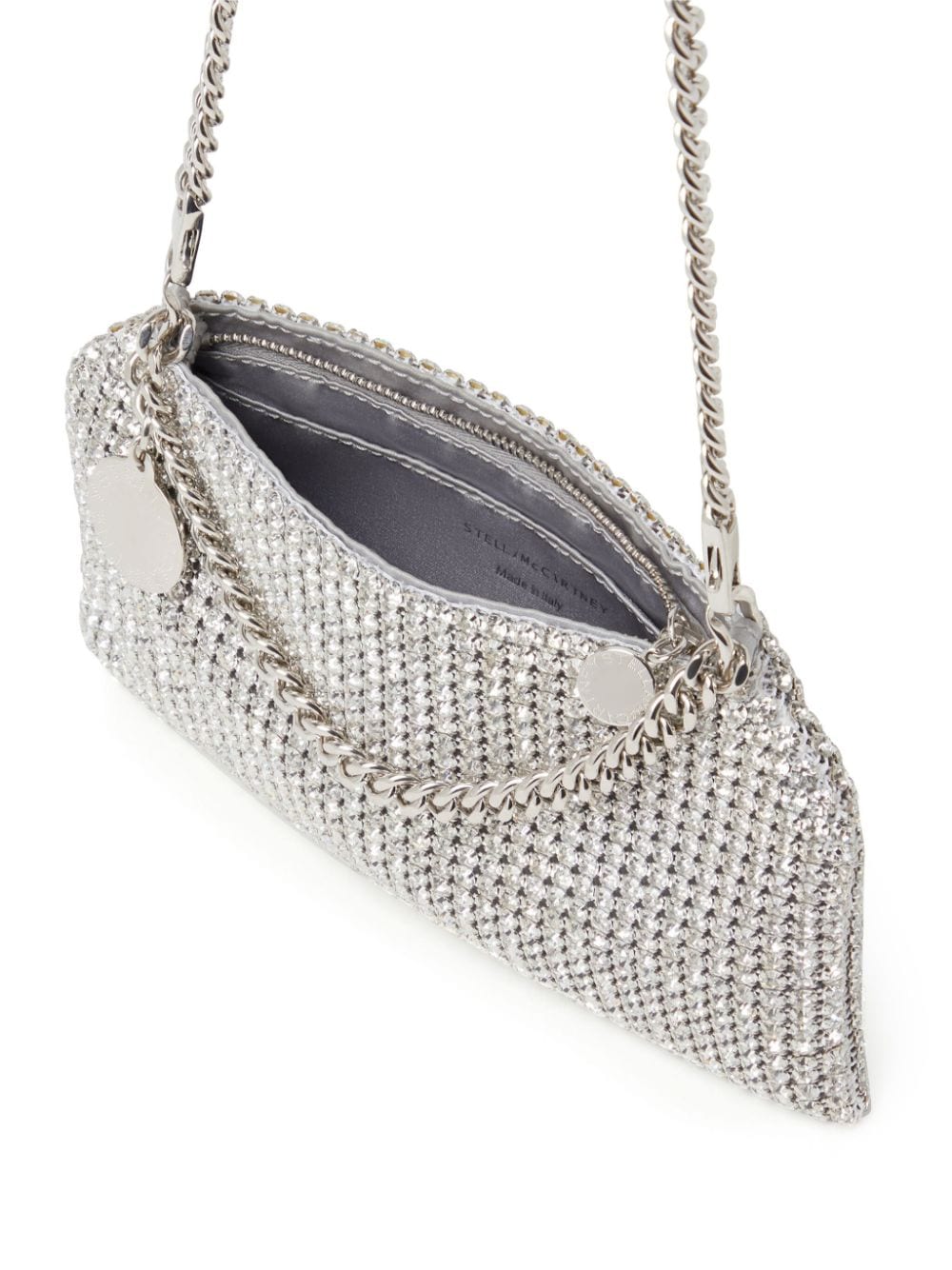 Stella McCartney STELLA MCCARTNEY- Falabella Crystal Mesh Clutch