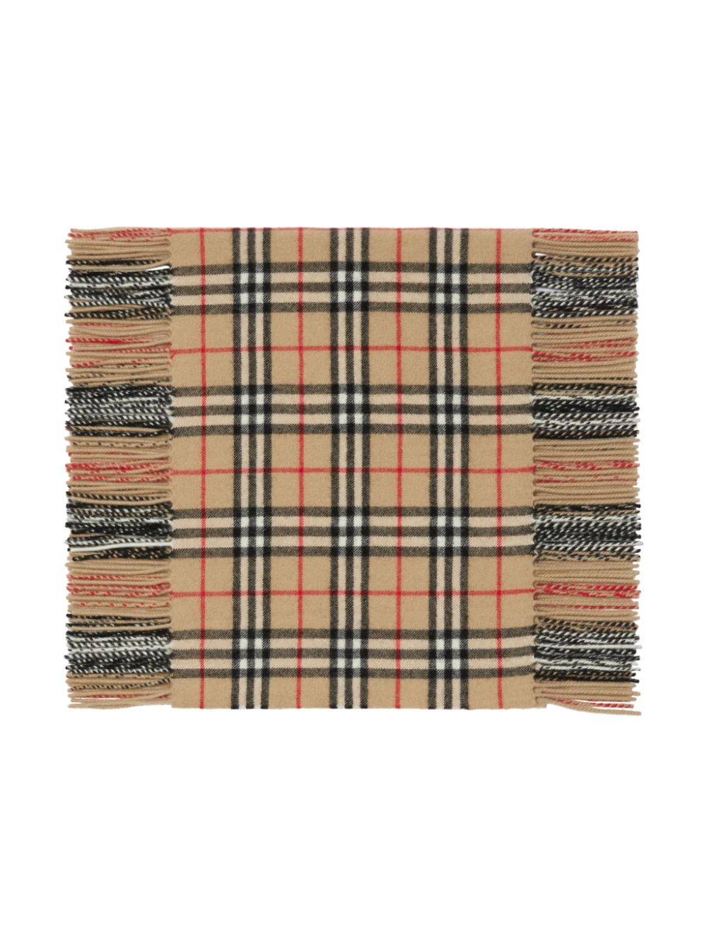 Burberry BURBERRY- Check Motif Cashmere Scarf