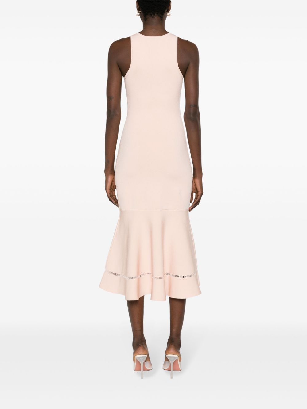 Victoria Beckham VICTORIA BECKHAM- Sleeveless Flared Midi Dress