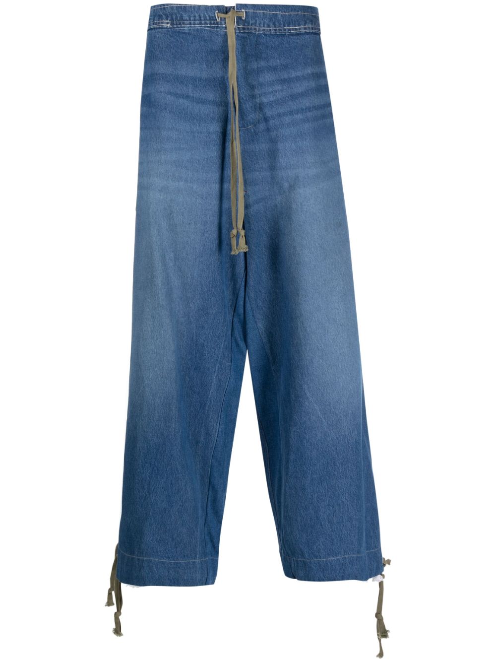 Greg Lauren GREG LAUREN- Wide Leg Denim Jeans