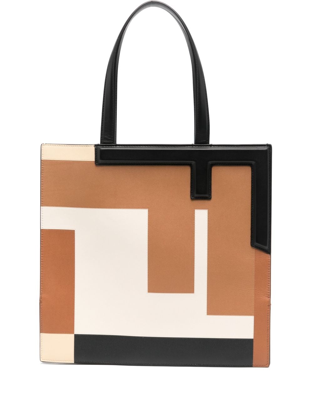 FENDI FENDI- Fendi Flip Medium Leather Tote