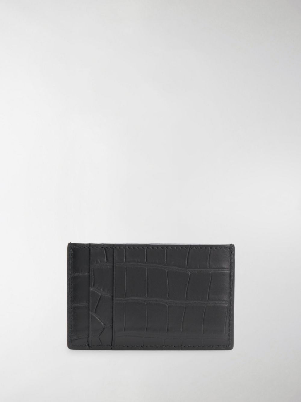 Alexander McQueen ALEXANDER MCQUEEN- Logo Leather Credit Card Case