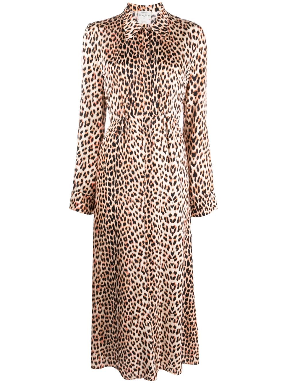 Forte Forte FORTE FORTE- Animal Print Satin Midi Dress