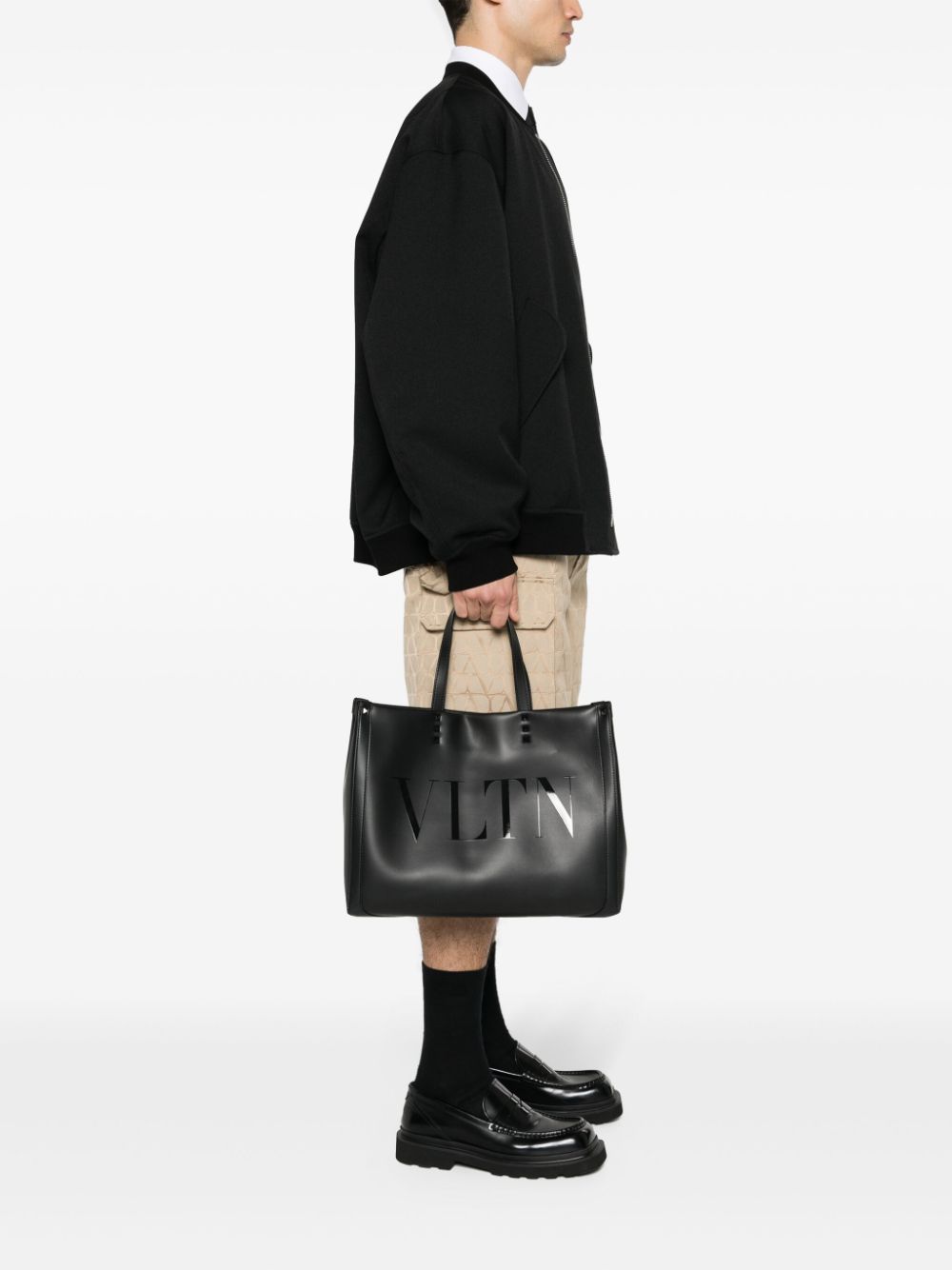 VALENTINO GARAVANI VALENTINO GARAVANI- Vltn Leather Tote Bag