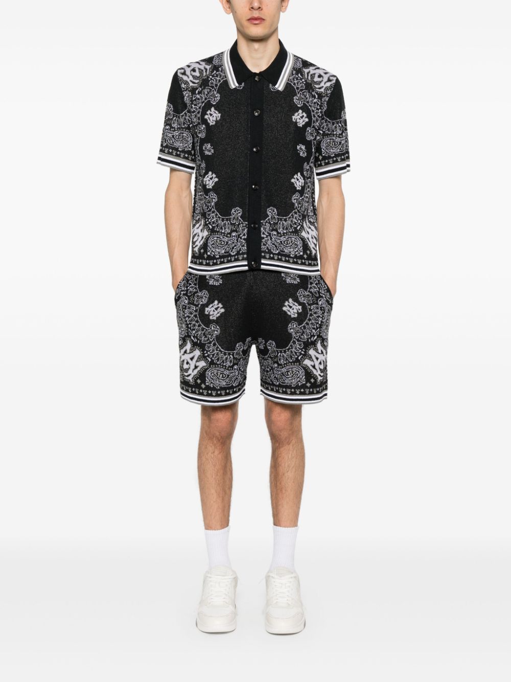 Amiri AMIRI- Cotton Bermuda Shorts With Print