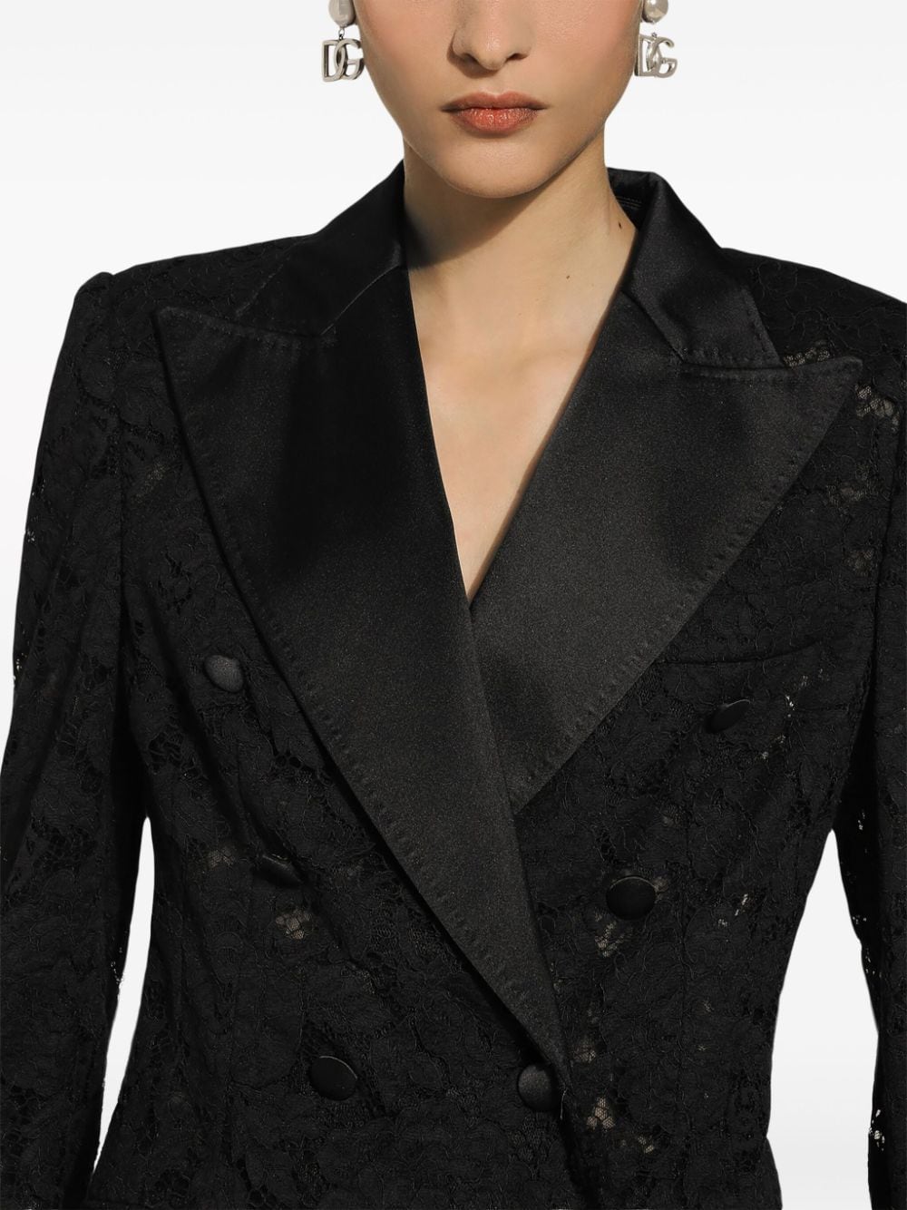 Dolce & Gabbana DOLCE & GABBANA- Lace Double-breasted Jacket