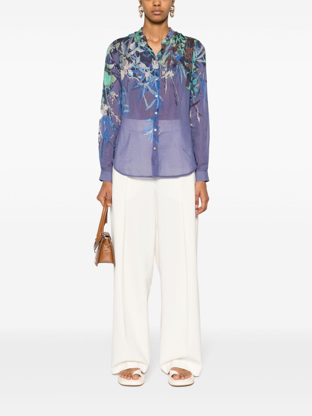 Forte Forte FORTE FORTE- Printed Cotton And Silk Blend Shirt