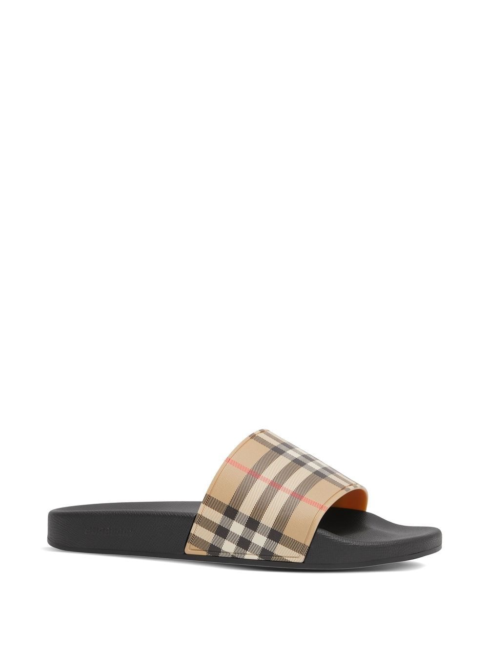 Burberry BURBERRY- Check Motif Pool Slides