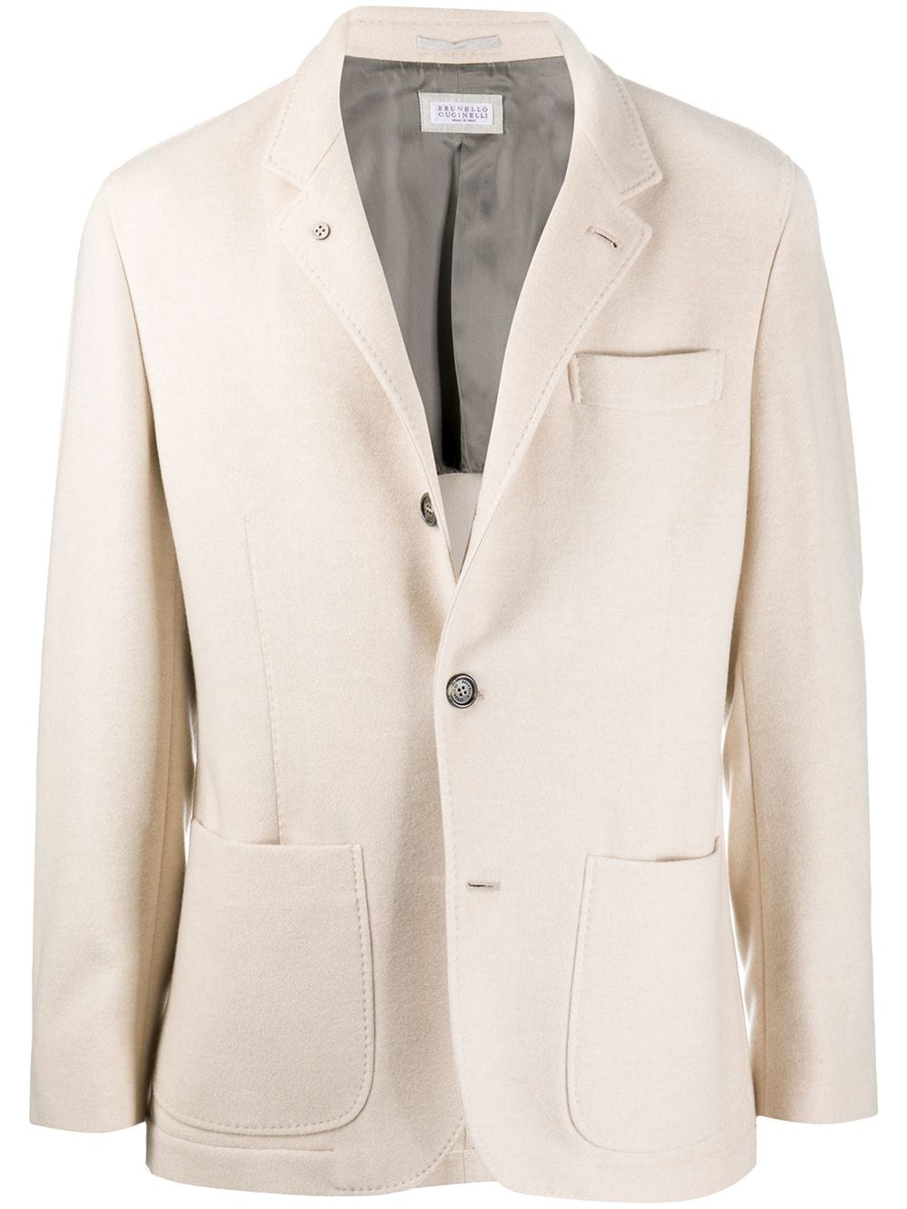 Brunello Cucinelli BRUNELLO CUCINELLI- Single-breasted Cashmere Jacket