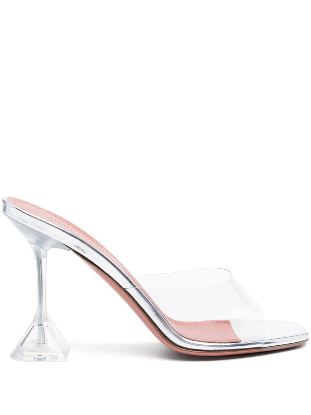 Amina Muaddi AMINA MUADDI- Lupita Glass Pvc Heel Mules