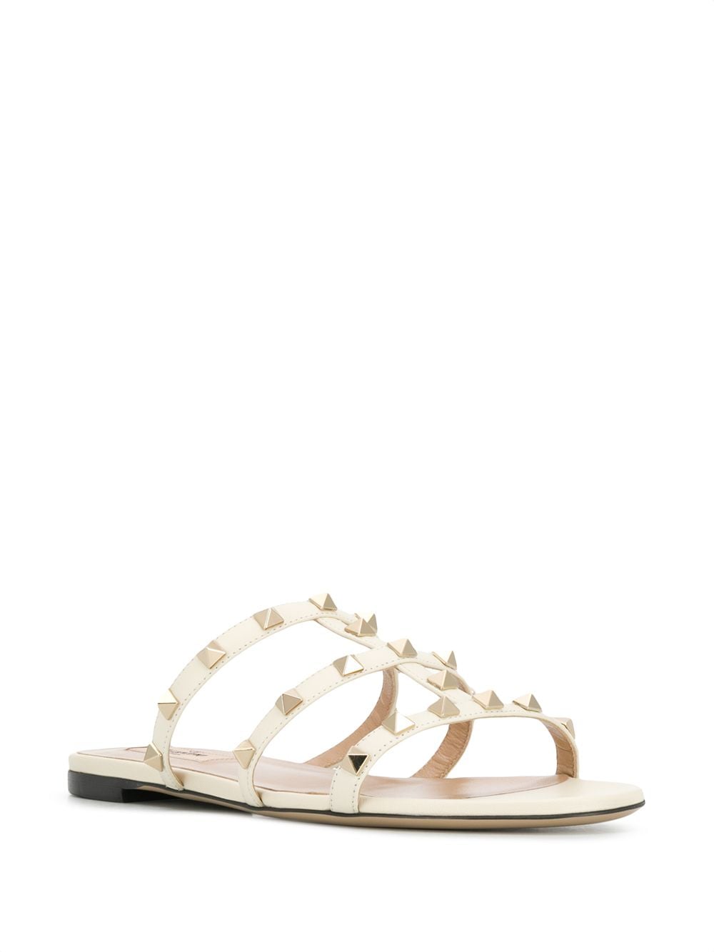 VALENTINO GARAVANI VALENTINO GARAVANI- Rockstud Leather Flat Sandals