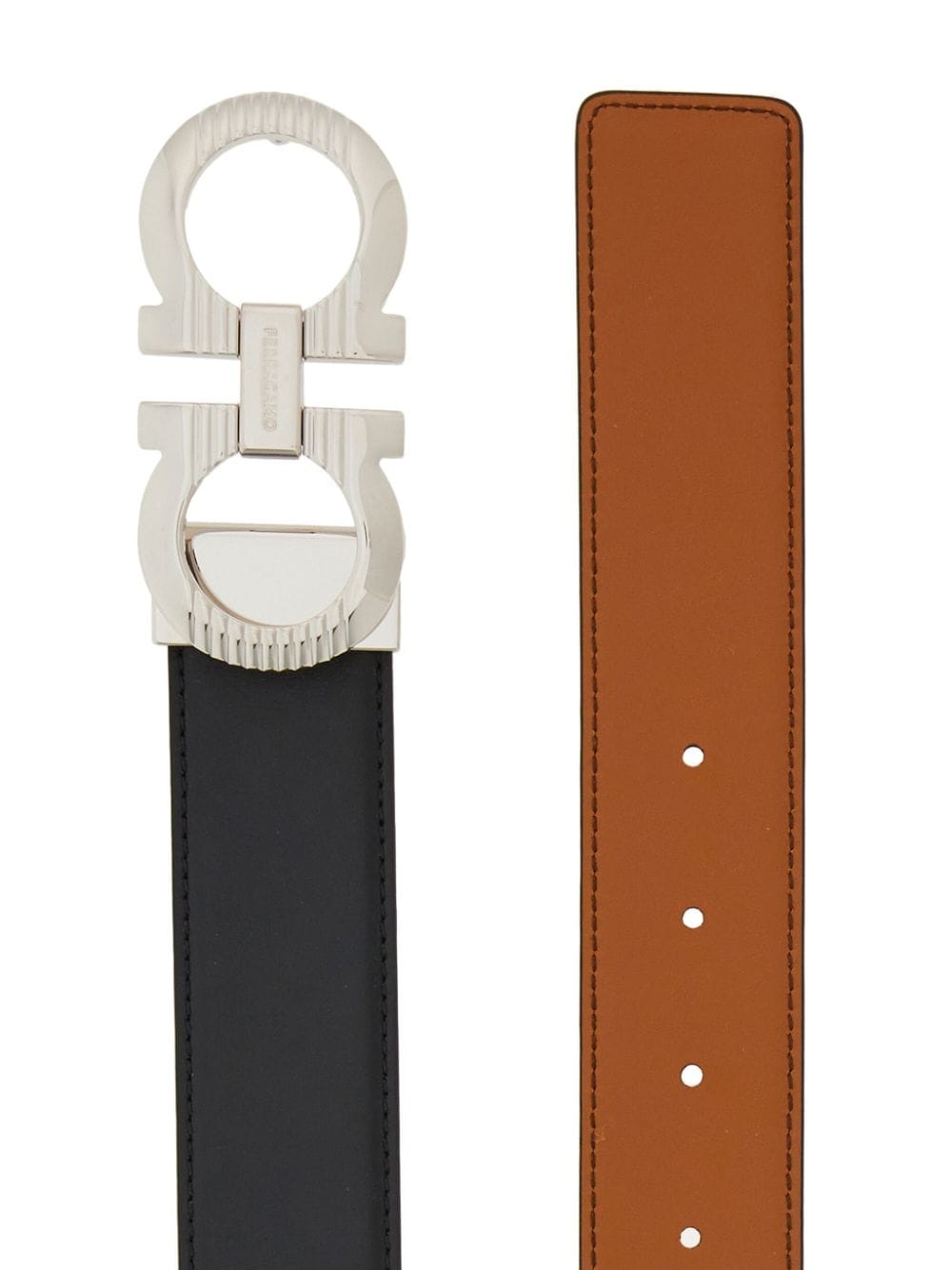 Ferragamo FERRAGAMO- Gancini Leather Belt