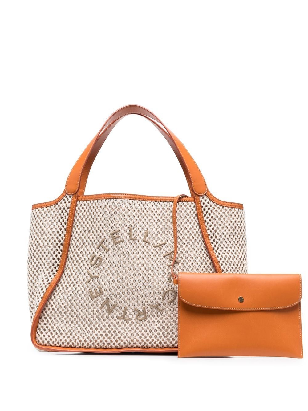 Stella McCartney STELLA MCCARTNEY- Stella Logo Cotton Tote Bag