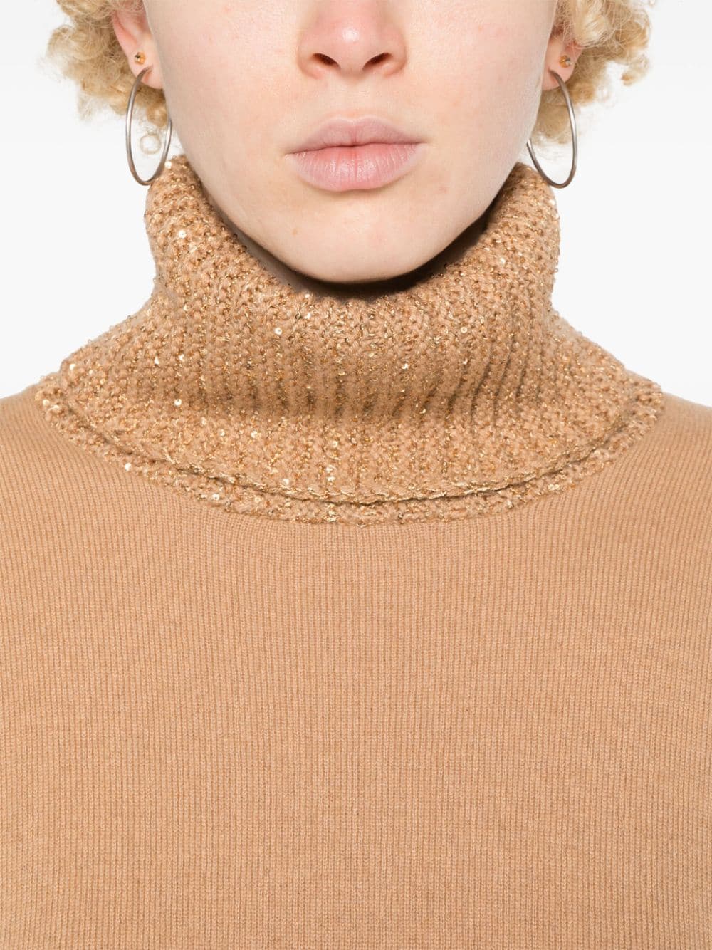 Fabiana Filippi FABIANA FILIPPI- Wool And Silk Blend Turtleneck Sweater