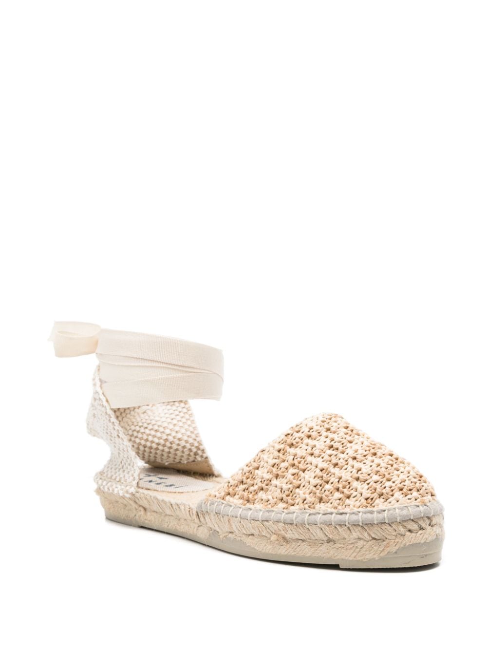 Manebi MANEBI- Flat Valenciana Zig-zag Raffia Espadrilles